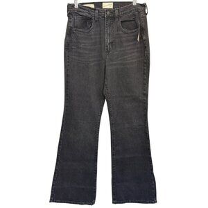 Universal Thread High-Rise Flare Womens Jeans Size 8 Black Cotton Blend Flare Fi